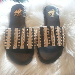 Studded sandals